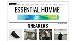 Desktop Screenshot of essentialhomme.fr